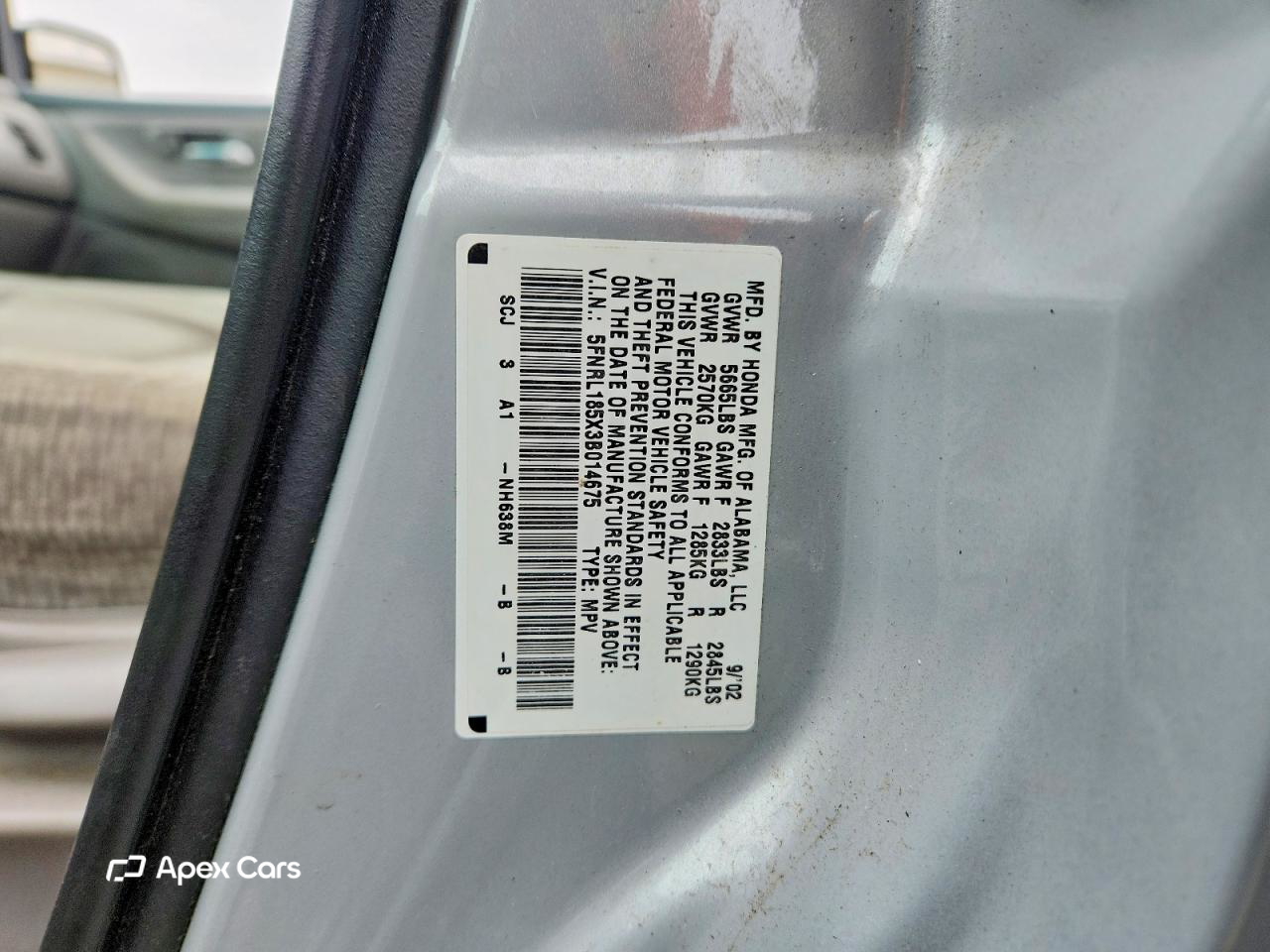 Honda Odyssey 2003
