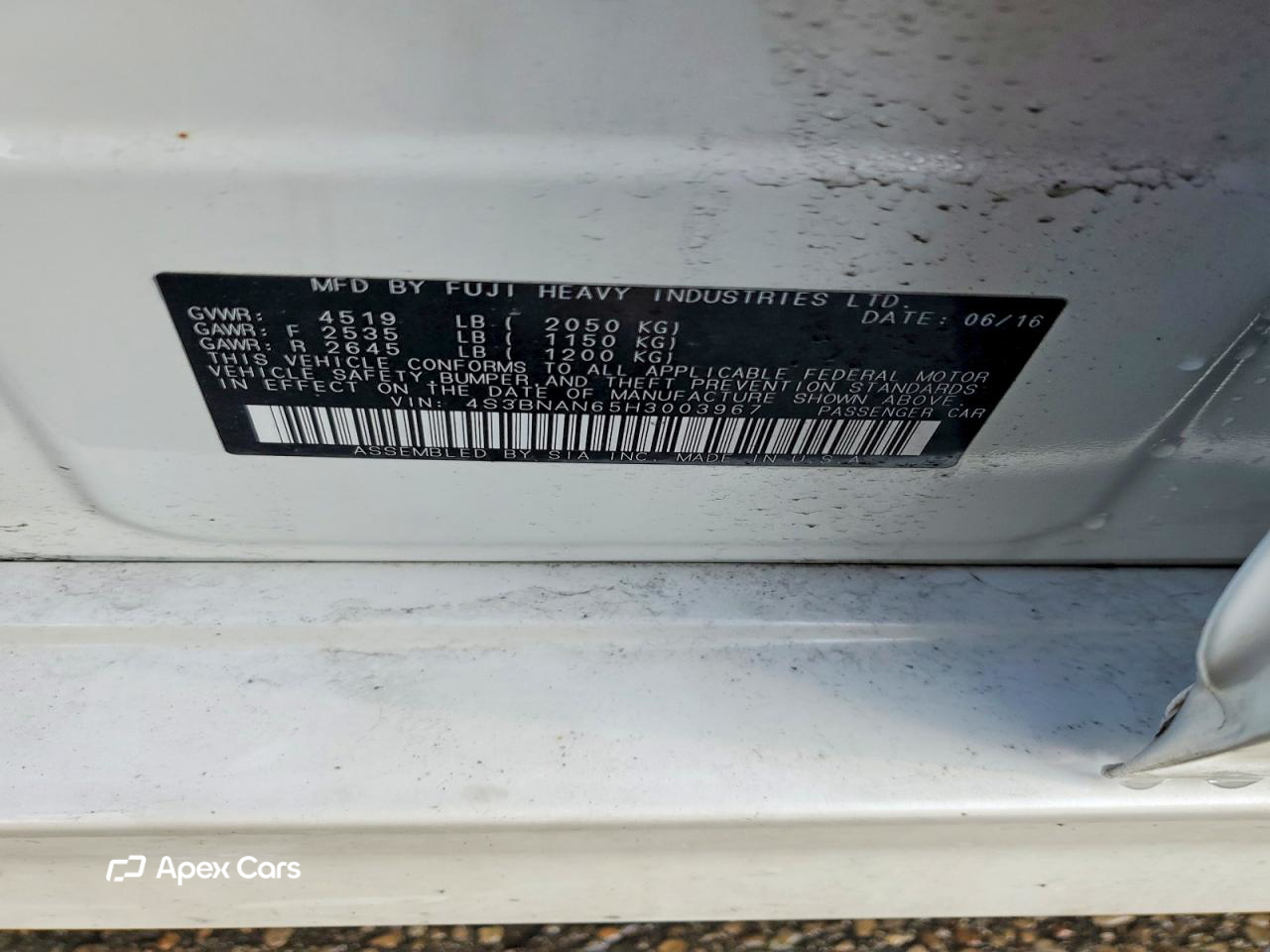 Subaru Legacy 2017
