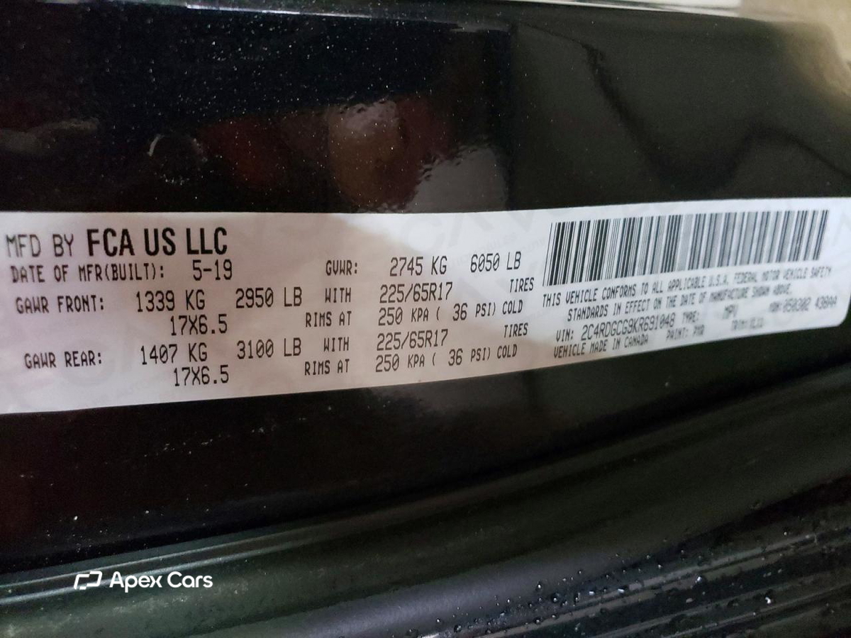 Dodge Caravan 2019