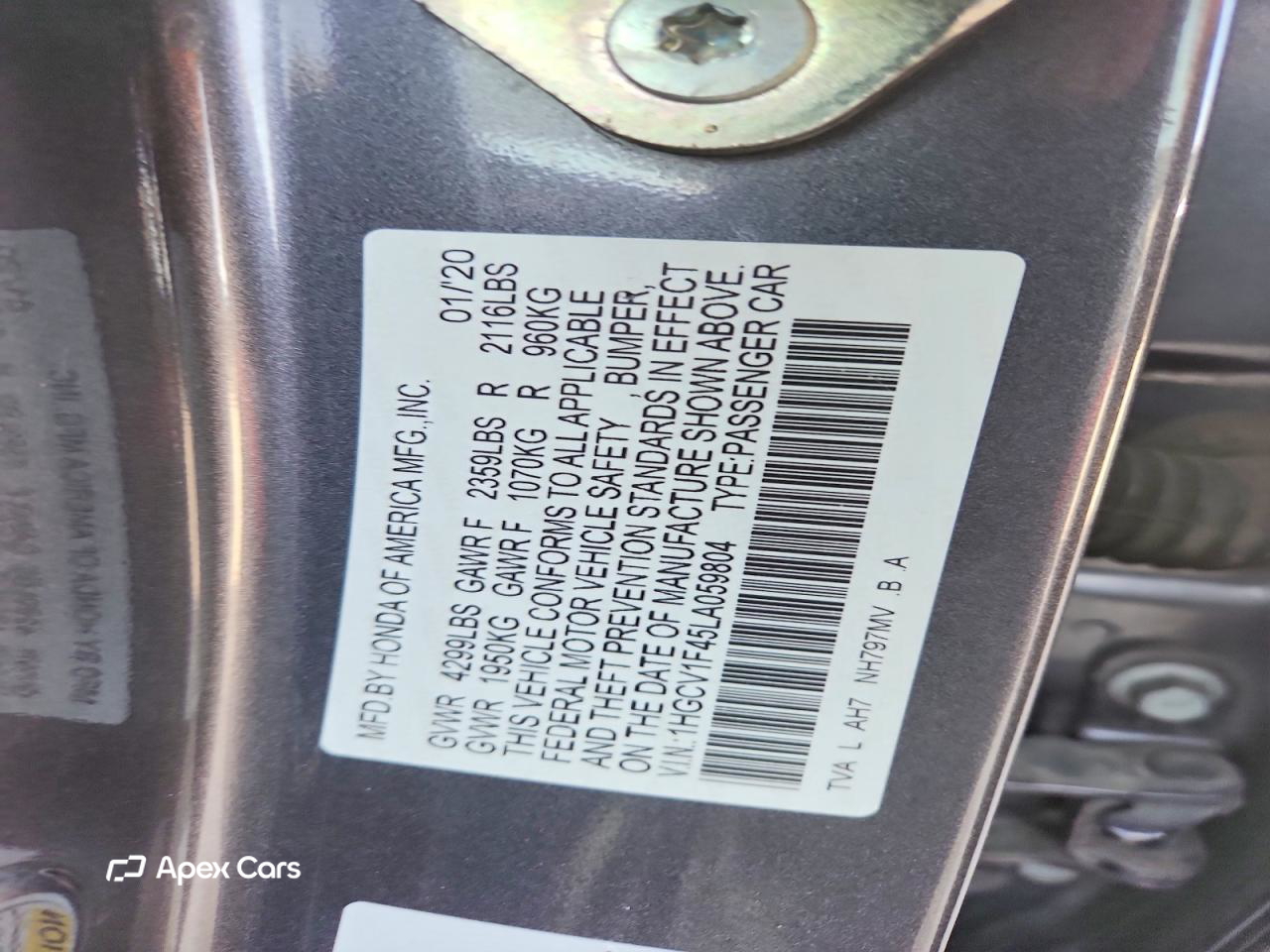 Honda Accord 2020