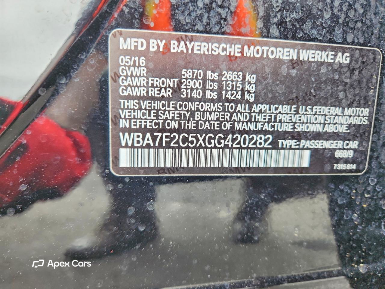 BMW Series 7 2016