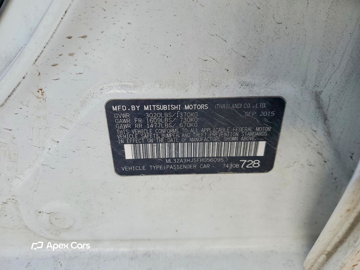 Mitsubishi Mirage 2015