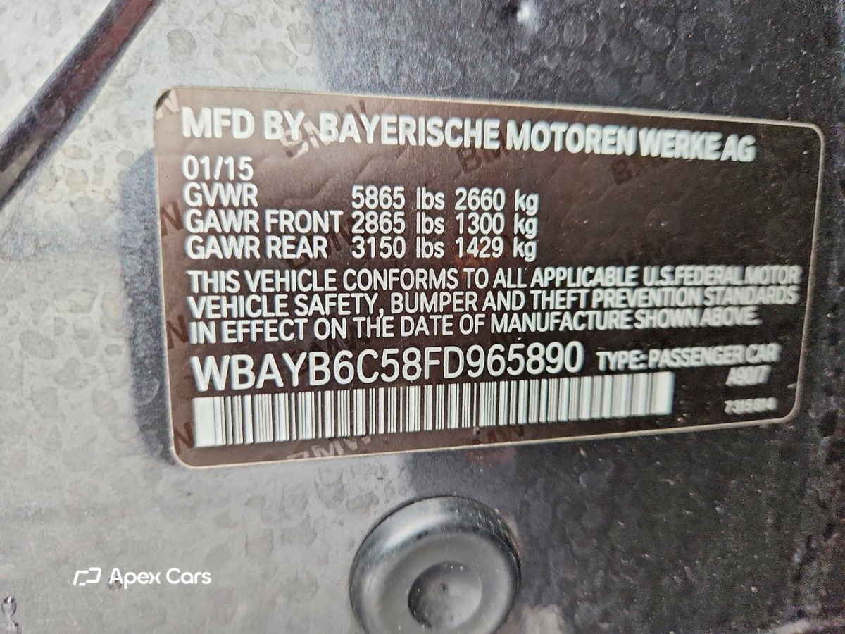 BMW Series 7 2015