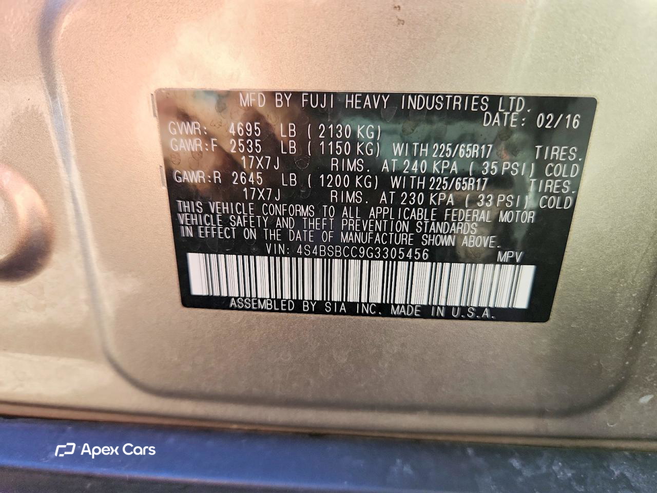 Subaru Outback 2016