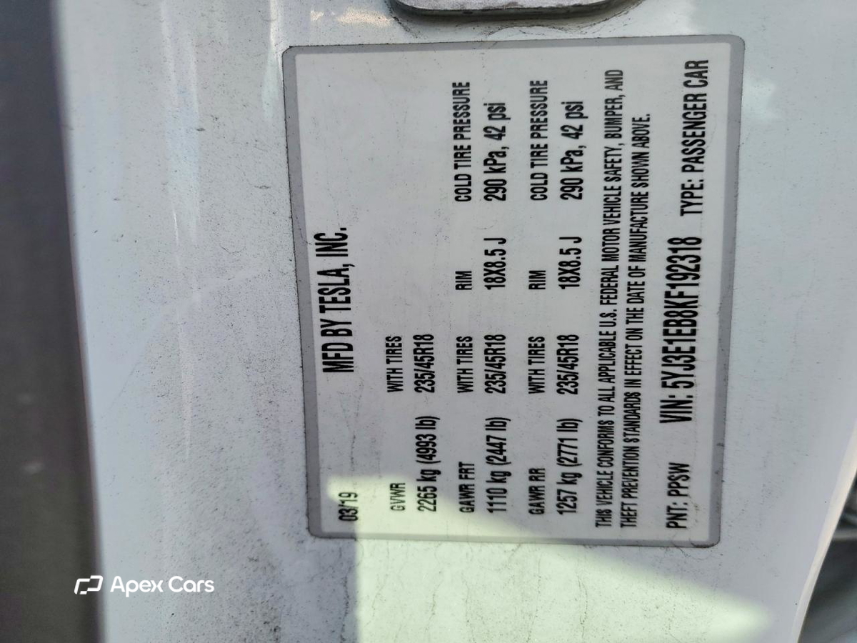 Tesla Model 3 2019