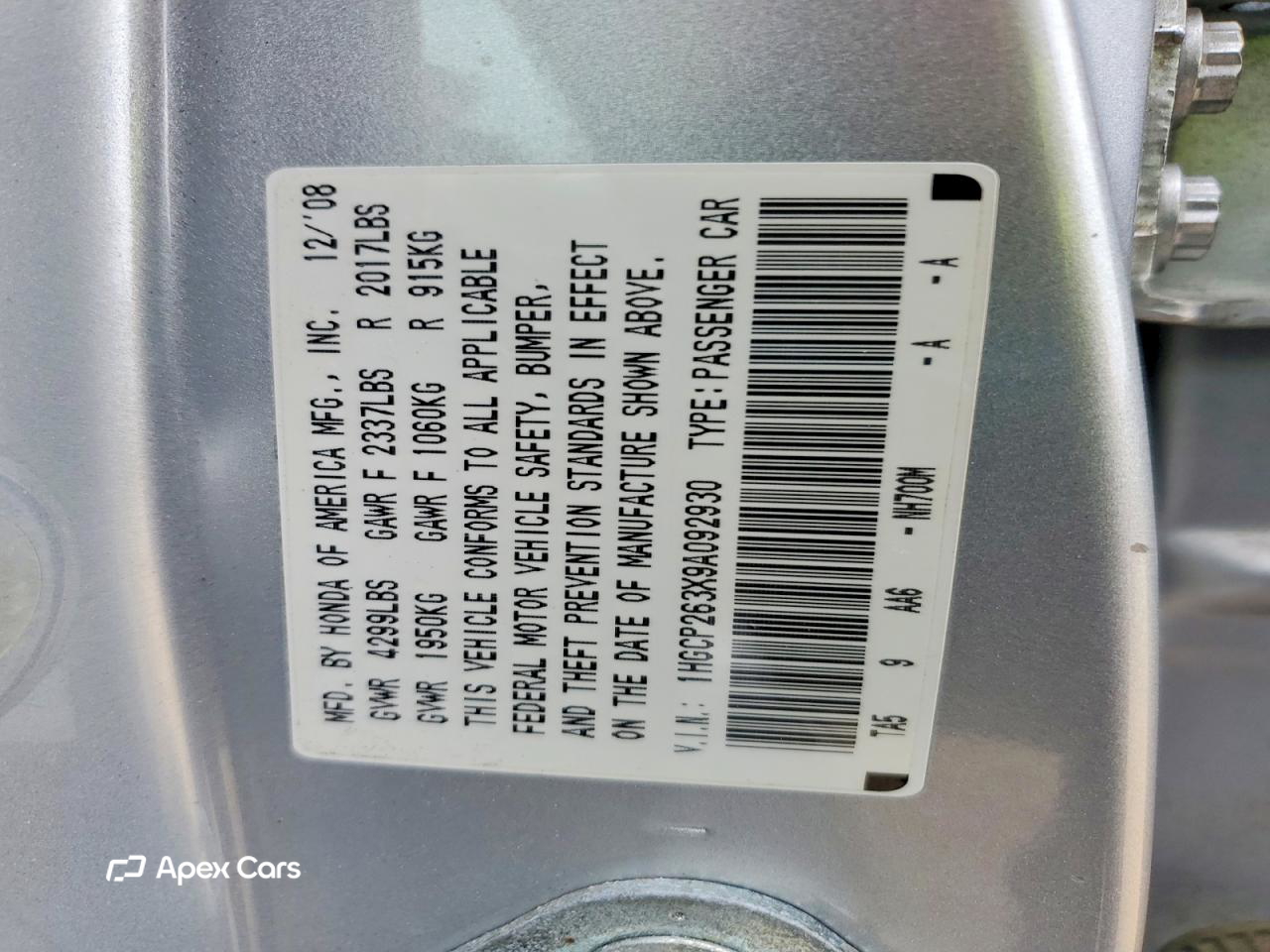 Honda Accord 2009