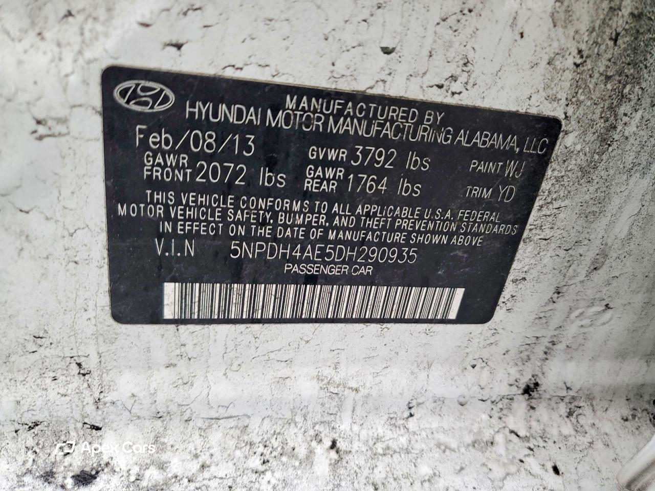 Hyundai Elantra 2013