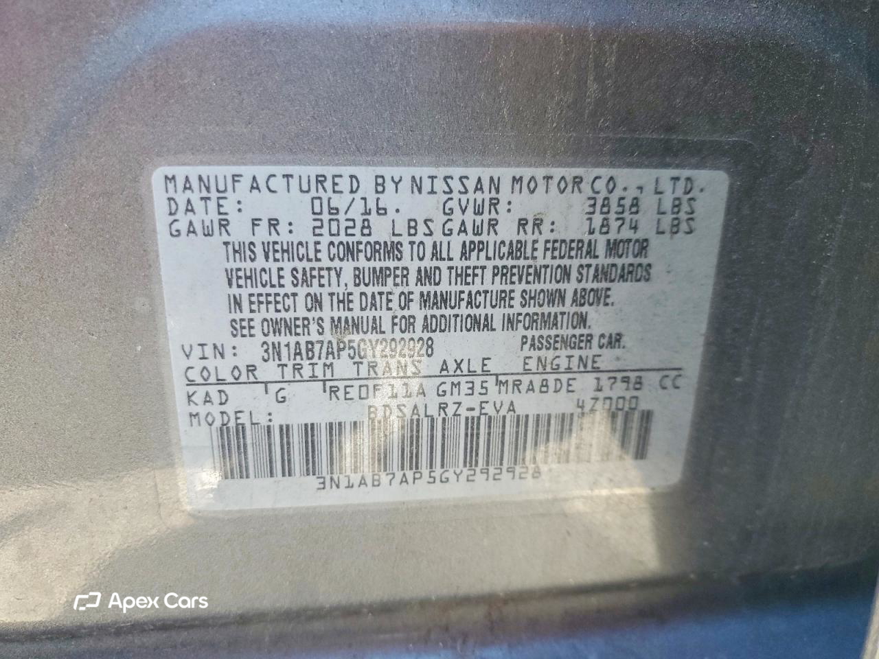 Nissan Sentra 2016