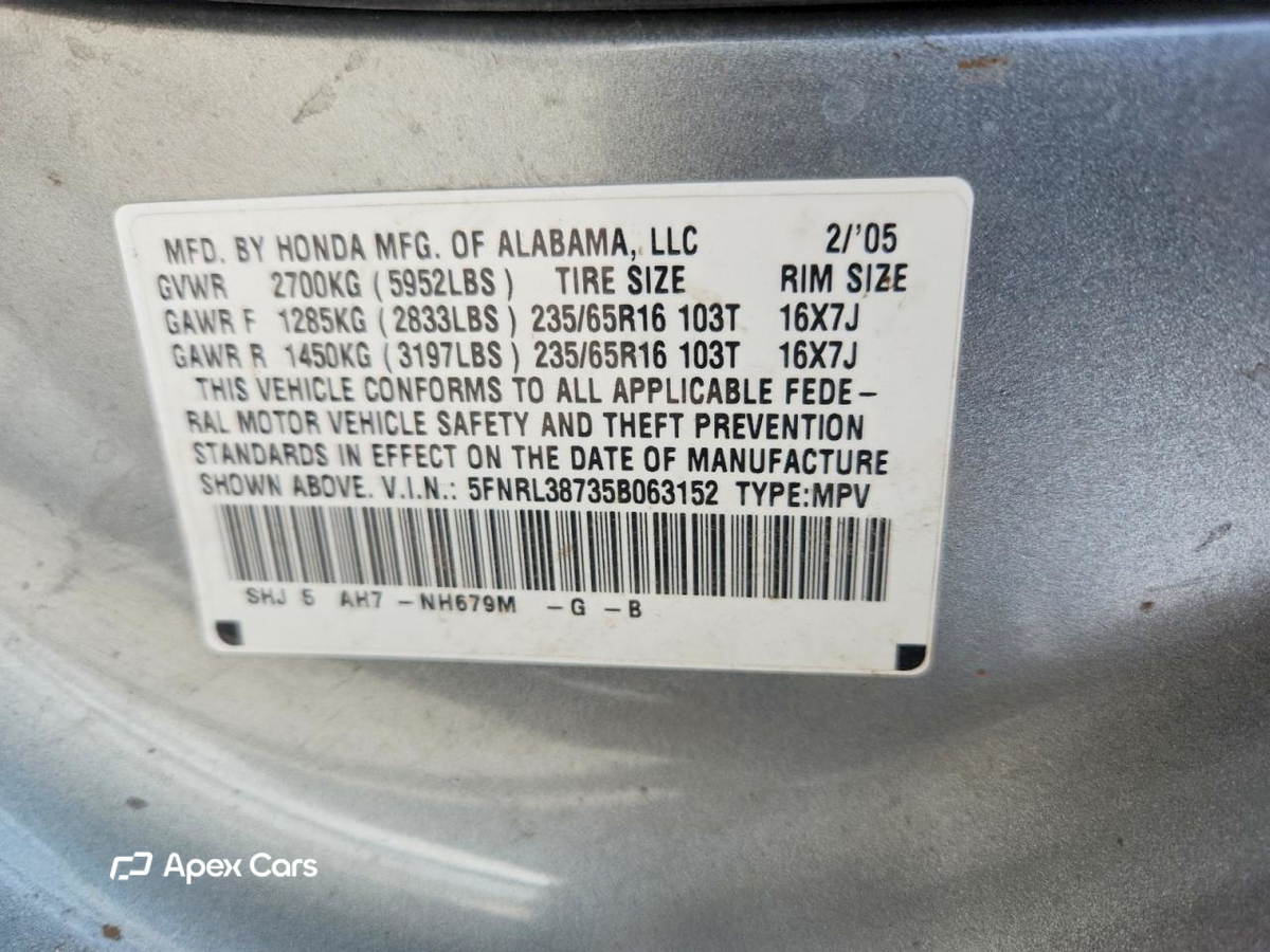 Honda Odyssey 2005