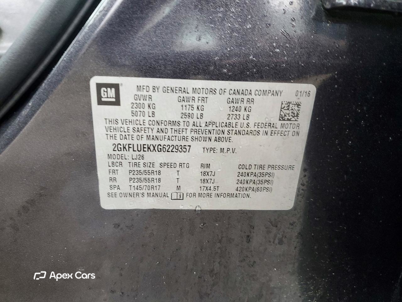 GMC Terrain 2016