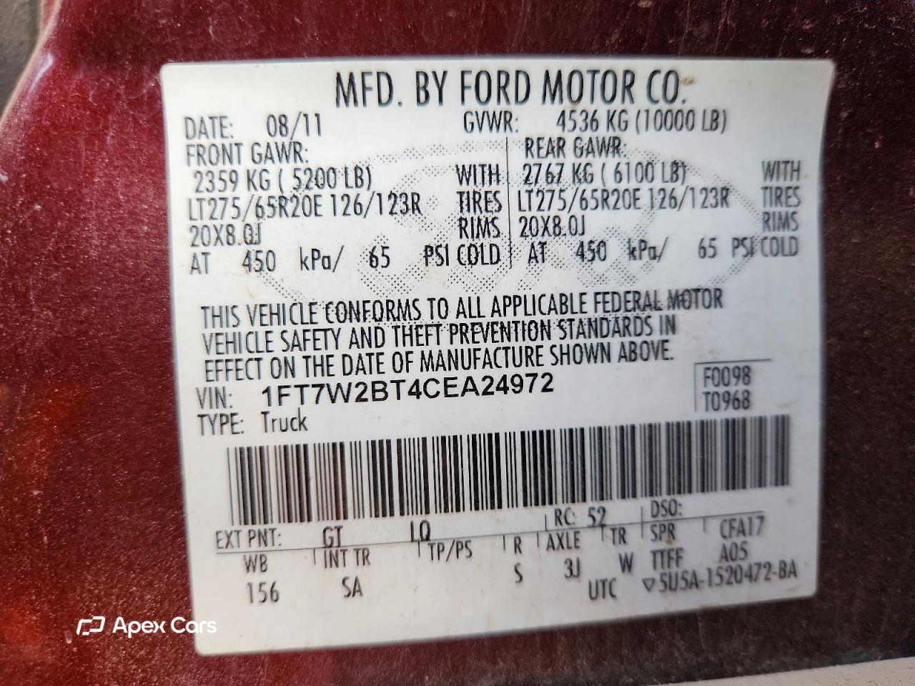 Ford F250 2012