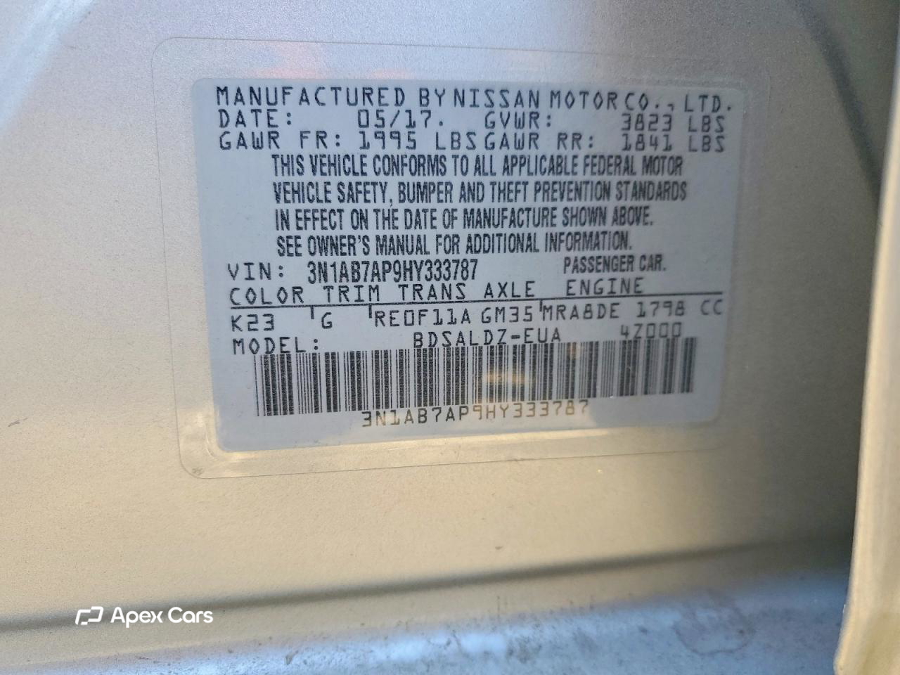 Nissan Sentra 2017