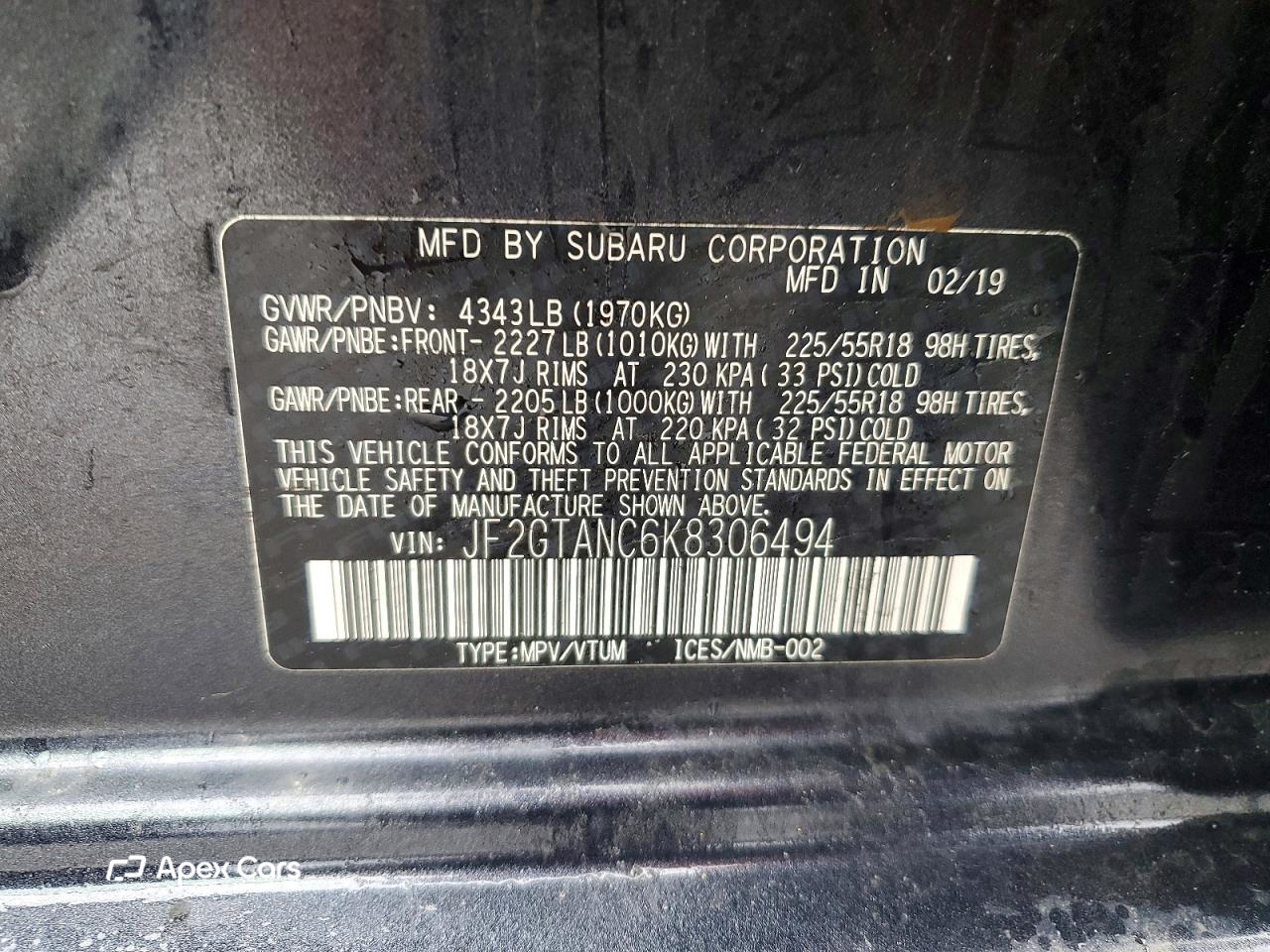 Subaru XV 2019