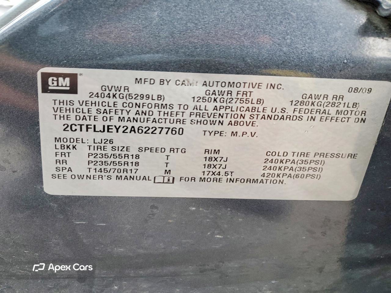 GMC Terrain 2010