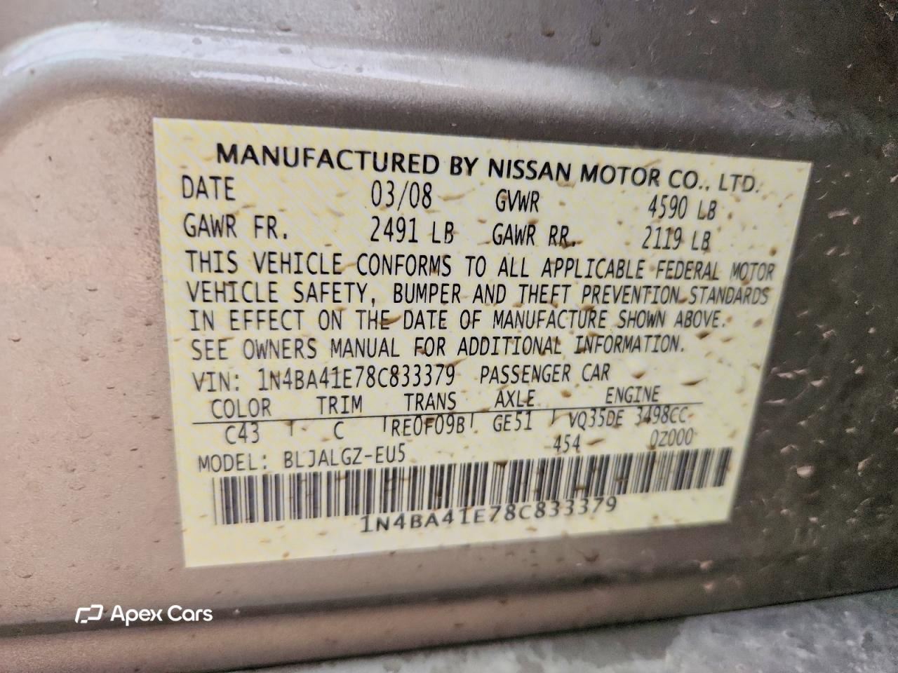 Nissan Maxima 2008