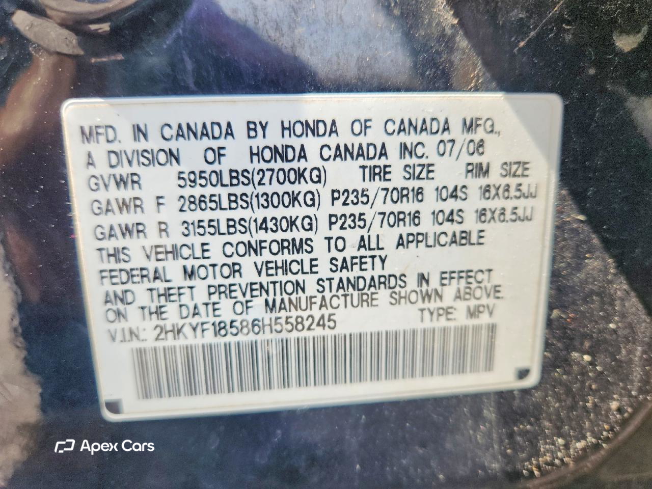 Honda Pilot 2006