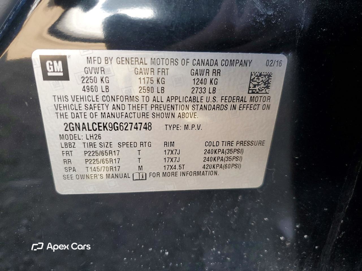 Chevrolet Equinox 2016
