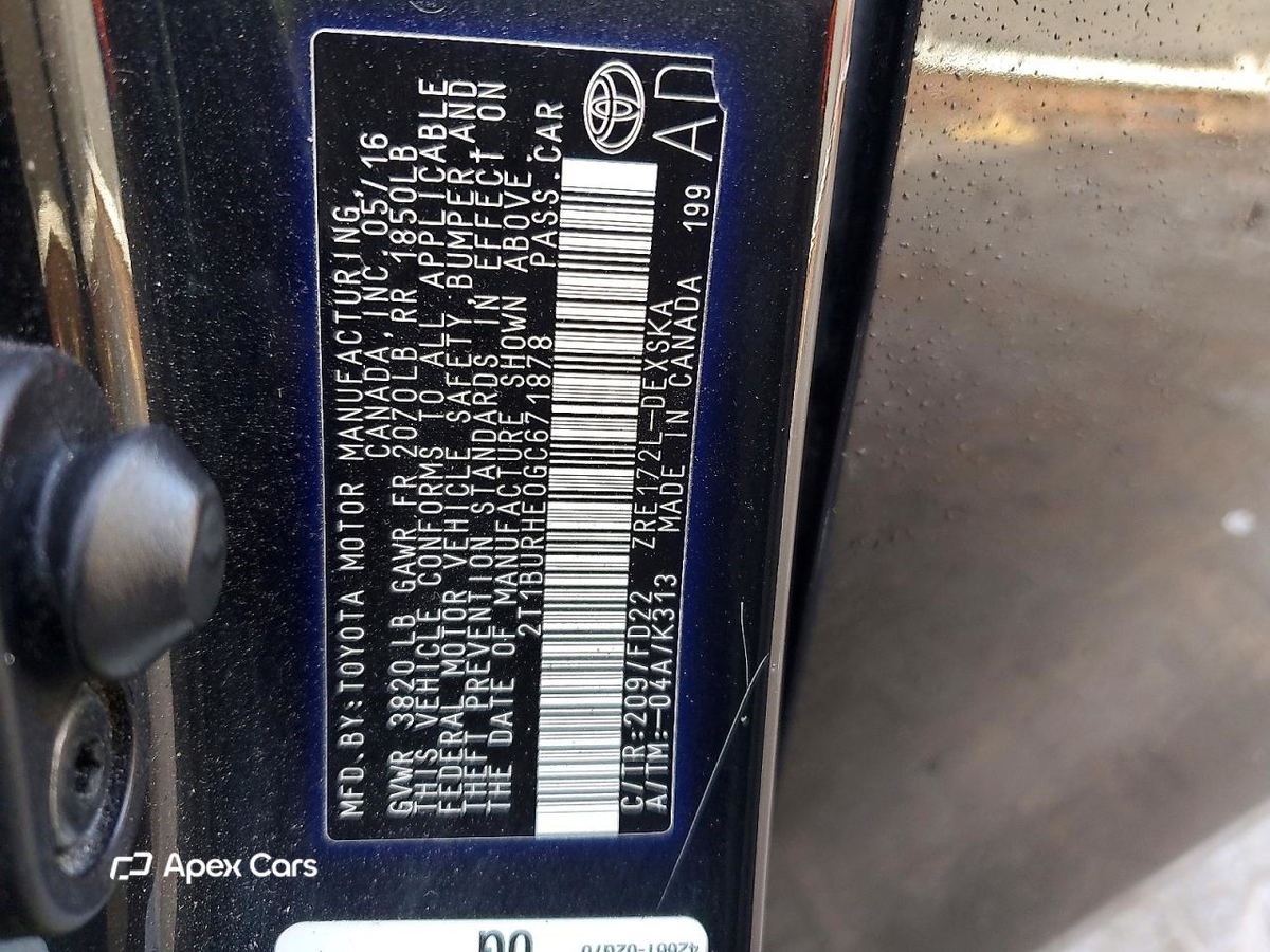 Toyota Corolla 2016