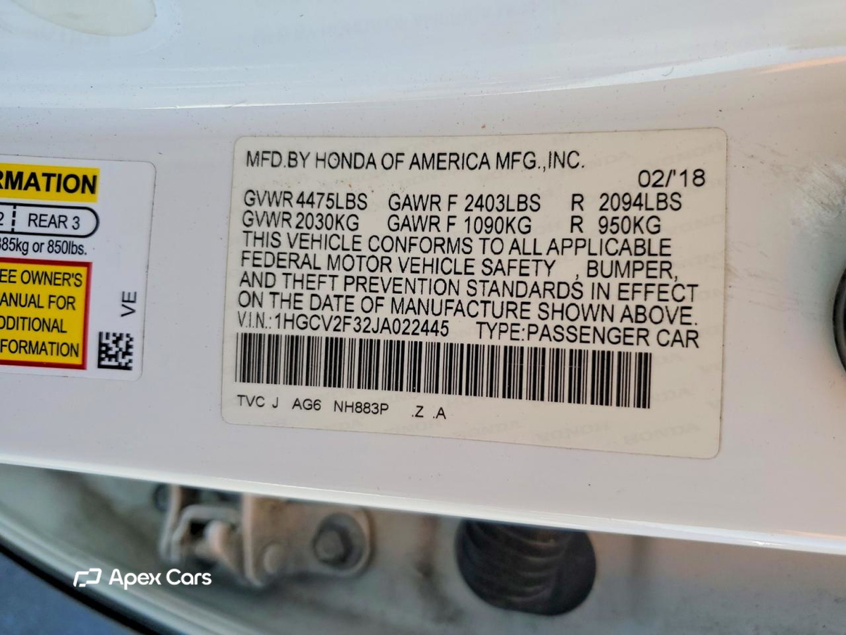 Honda Accord 2018