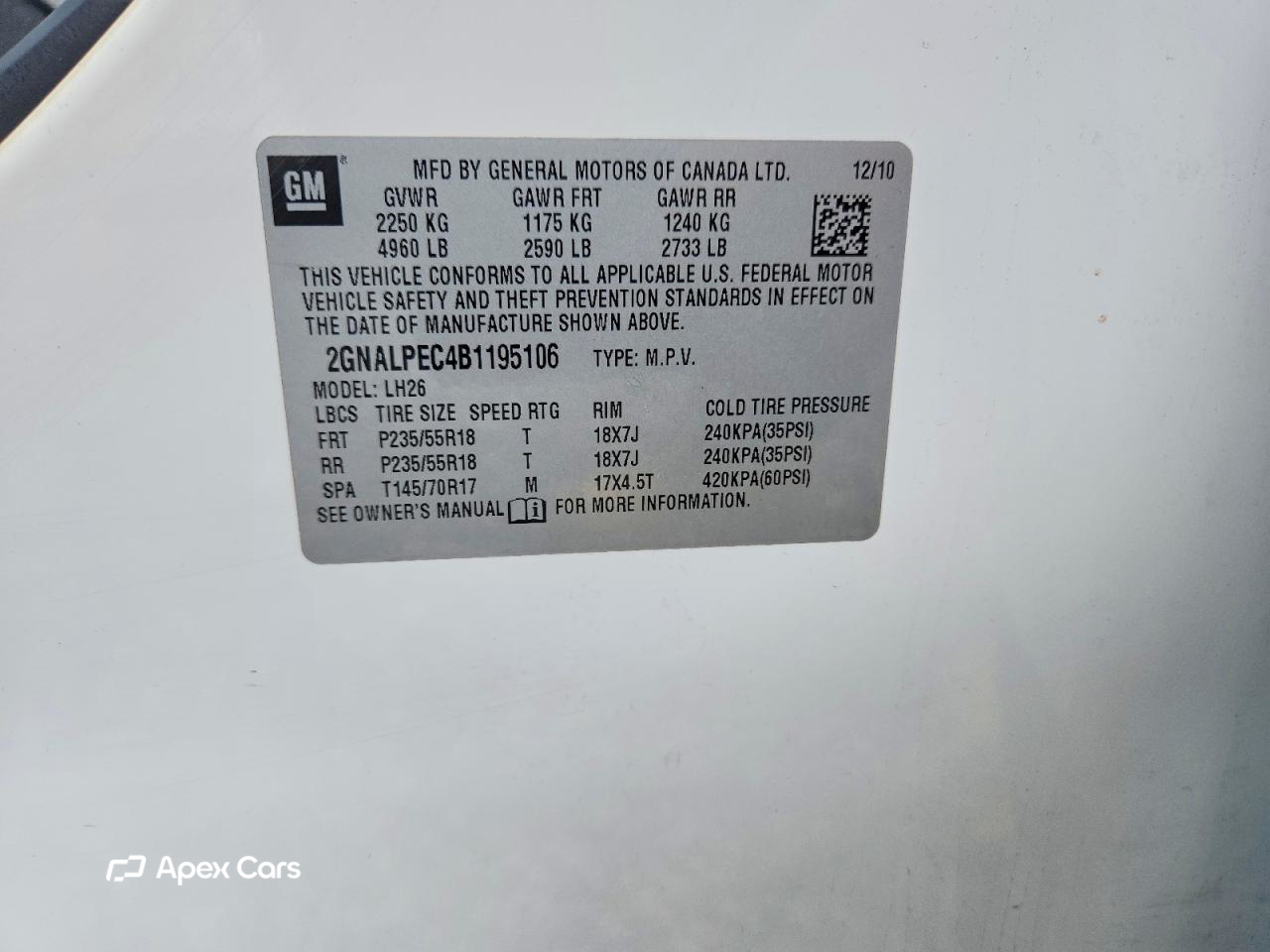 Chevrolet Equinox 2011