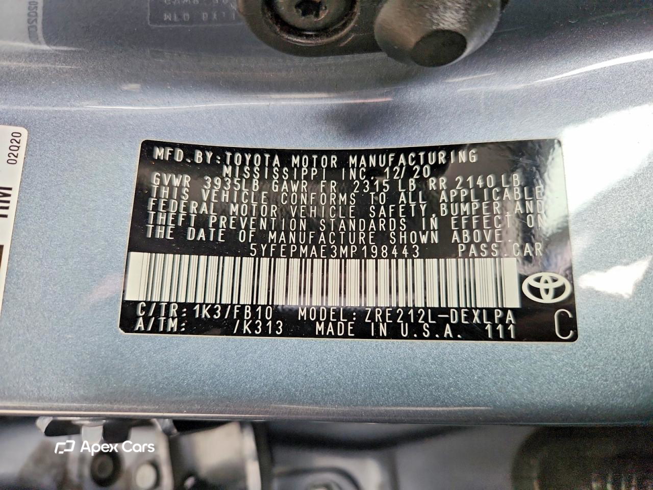 Toyota Corolla 2021
