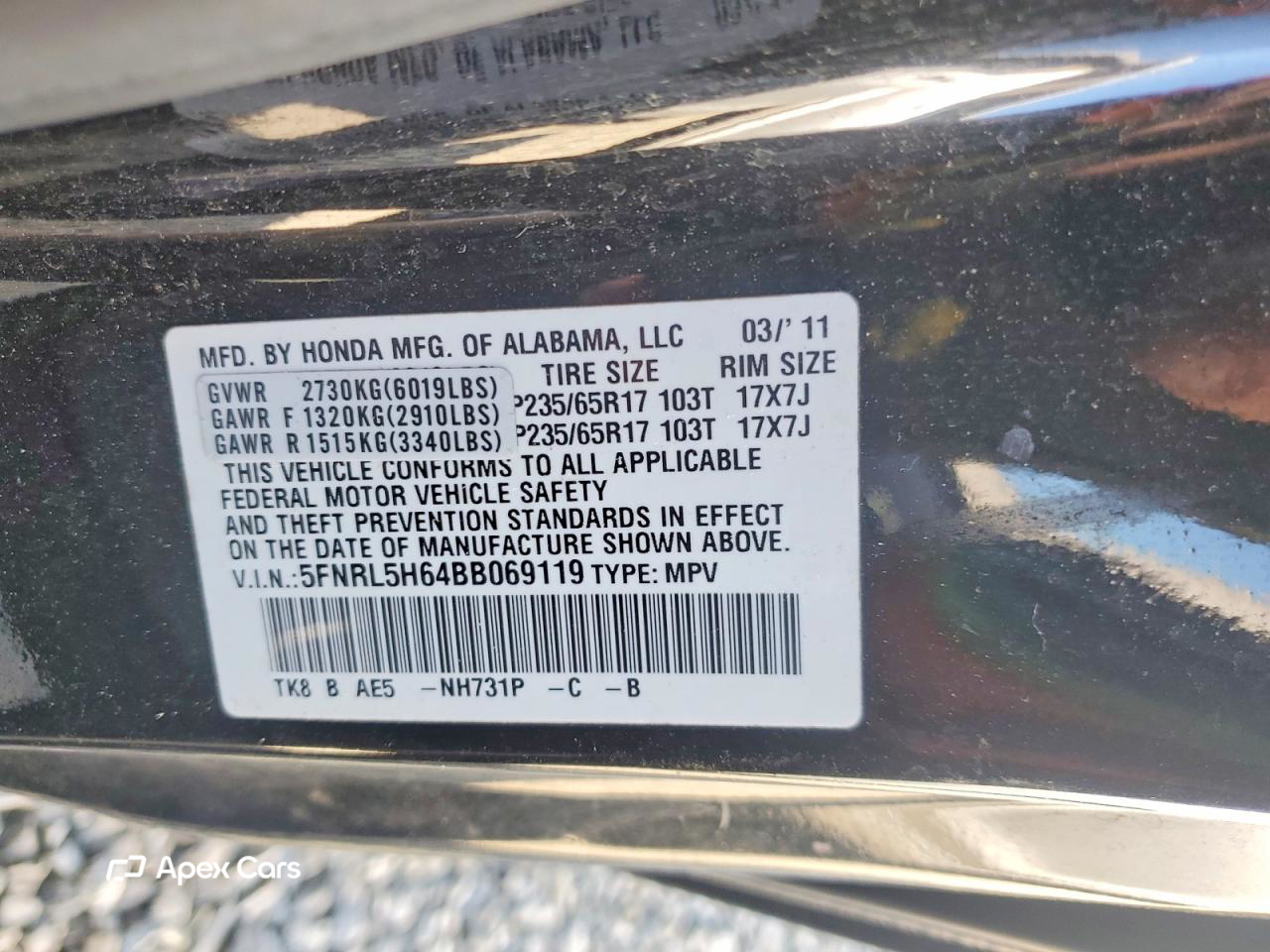 Honda Odyssey 2011