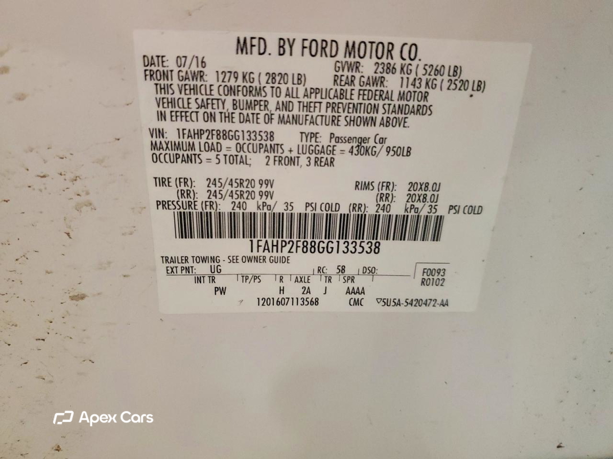 Ford Taurus 2016