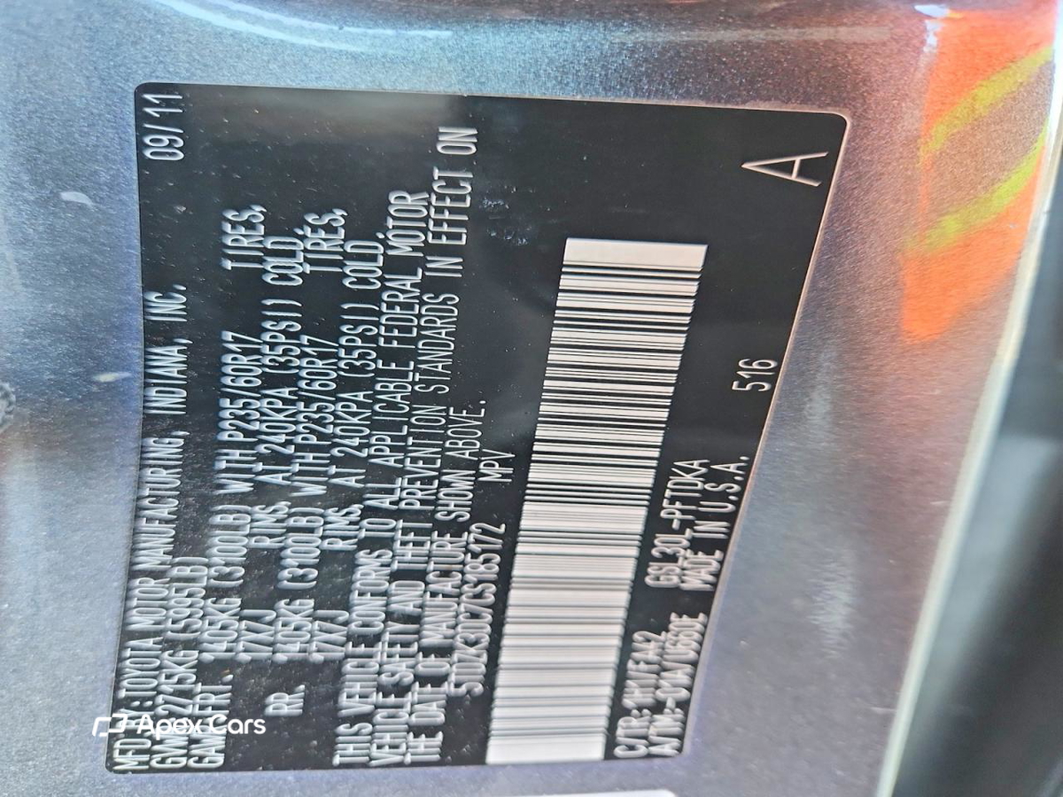 Toyota Sienna 2012