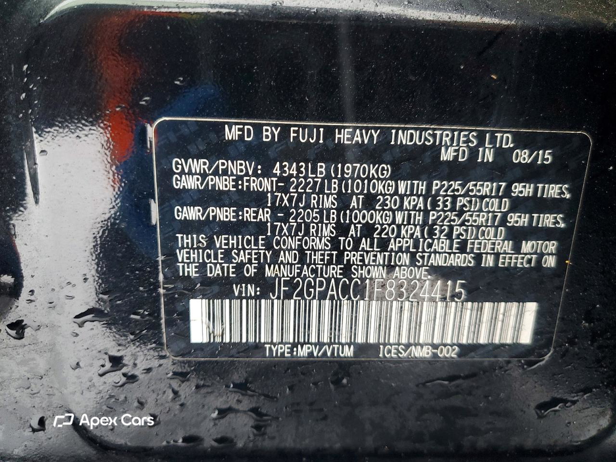 Subaru XV 2015