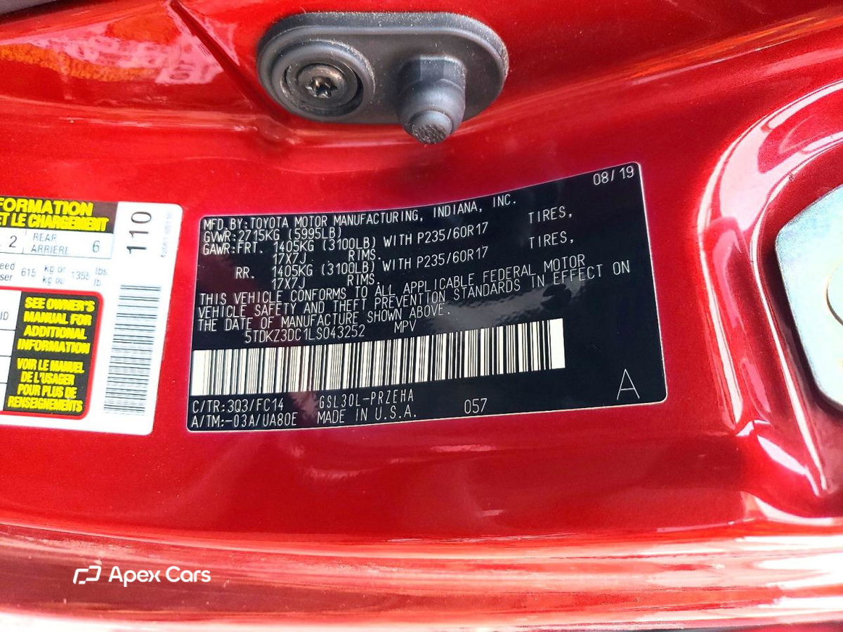 Toyota Sienna 2020