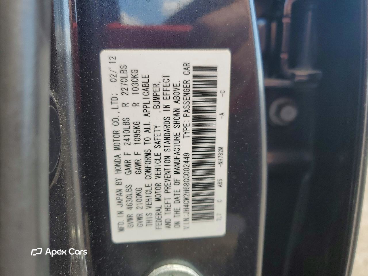 Acura TSX 2012