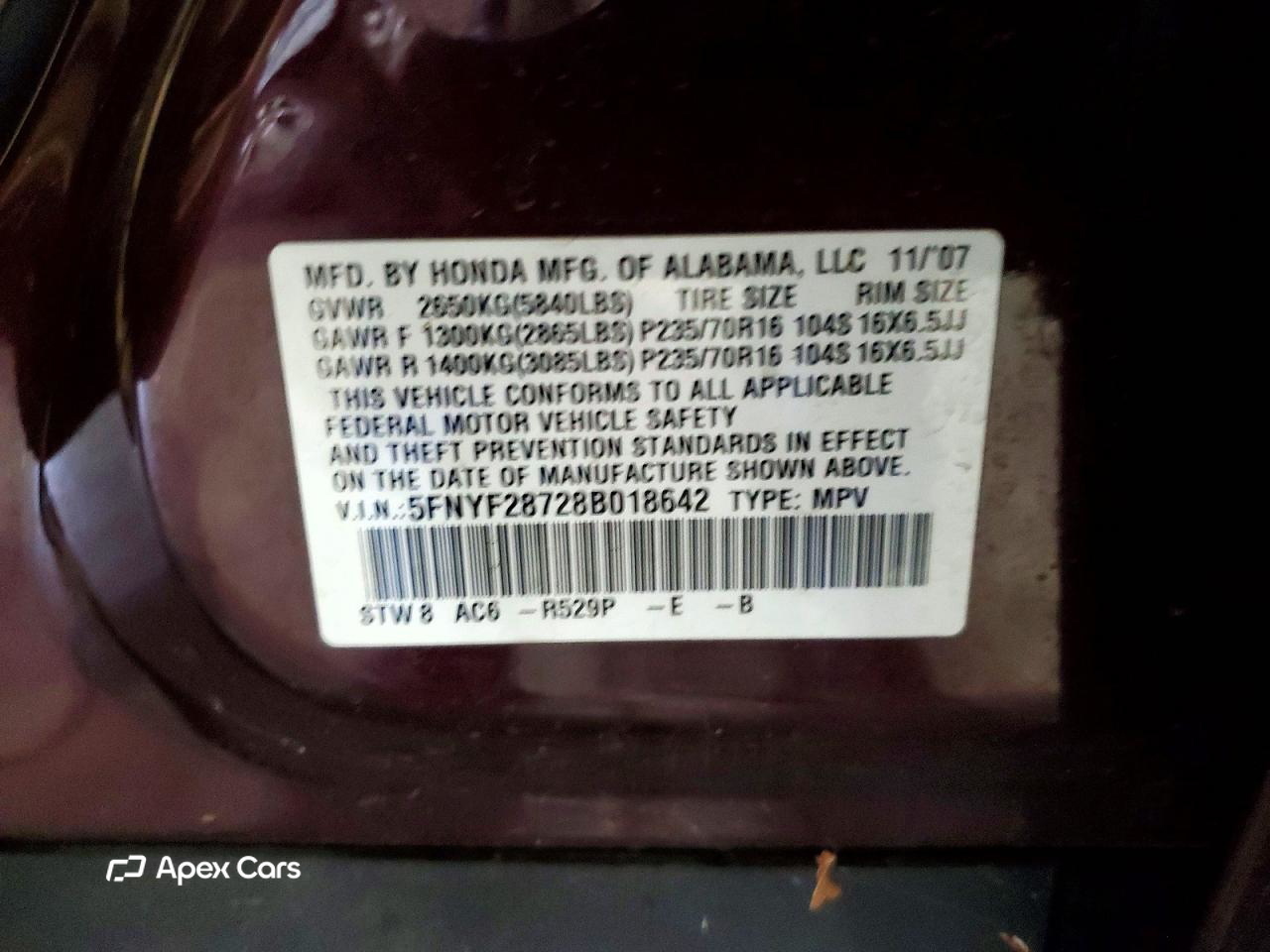 Honda Pilot 2008