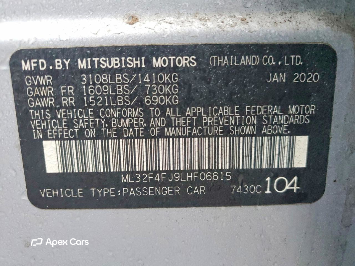 Mitsubishi Mirage 2020