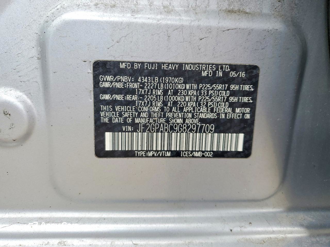 Subaru XV 2016