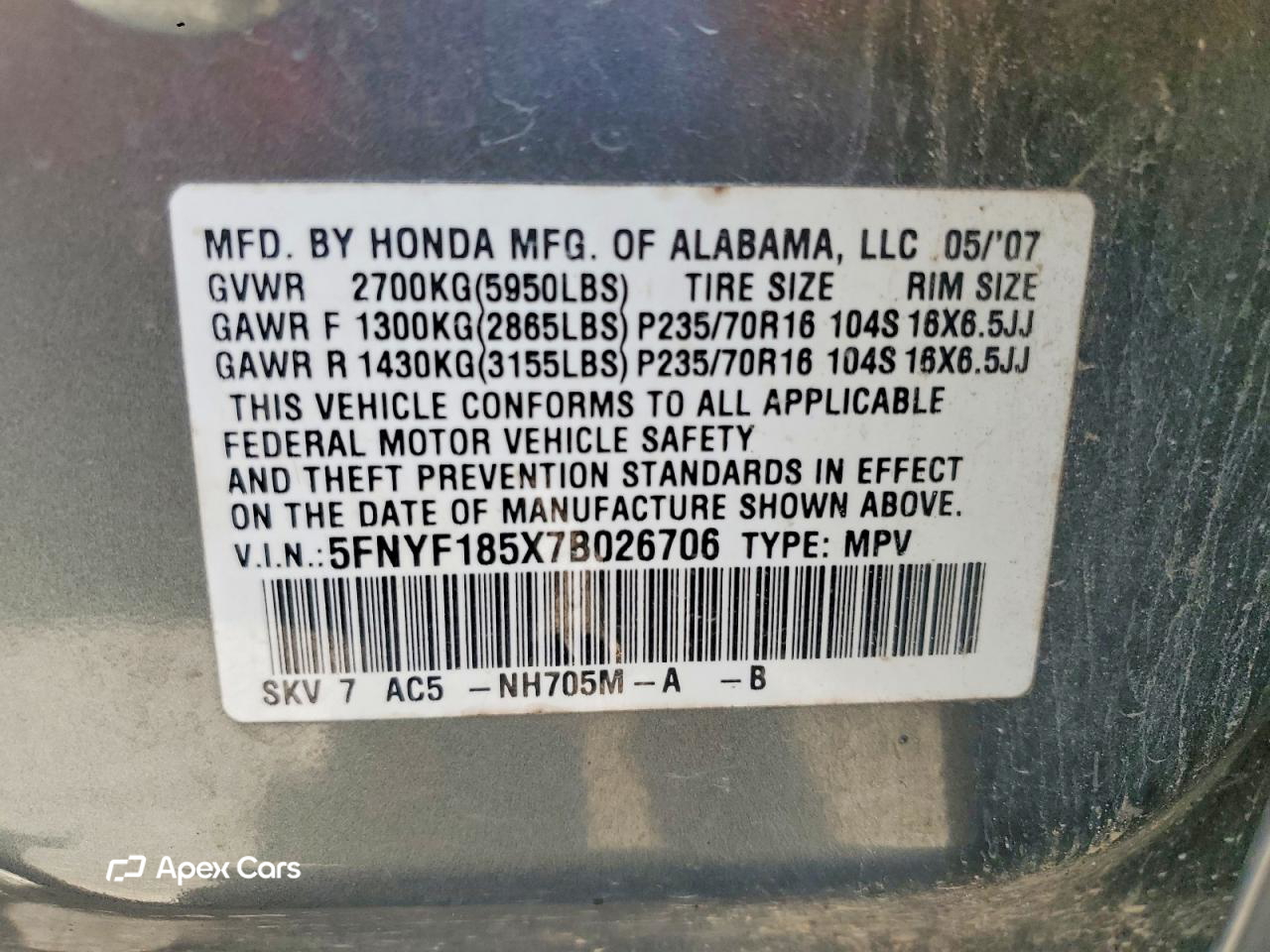 Honda Pilot 2007