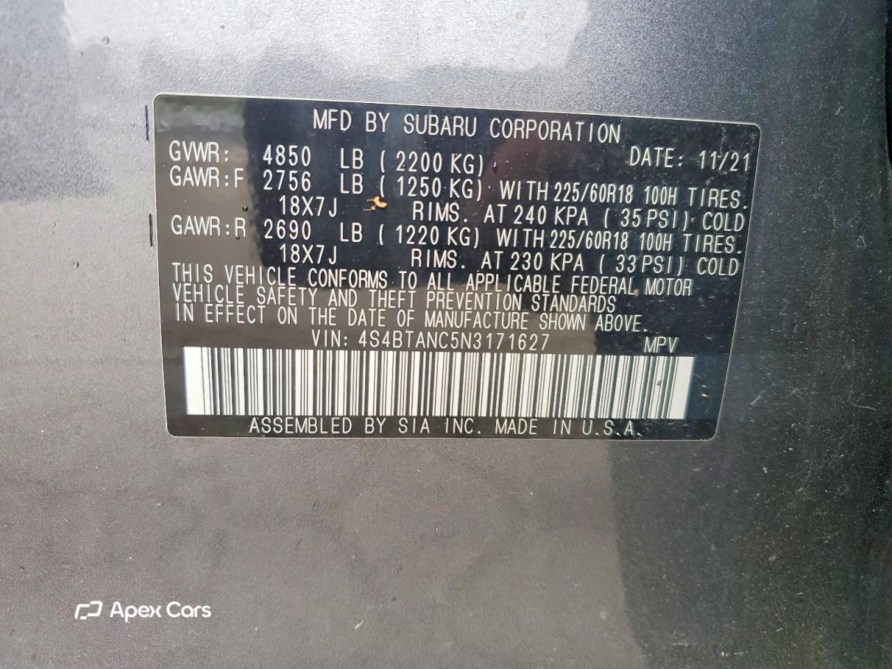 Subaru Outback 2022