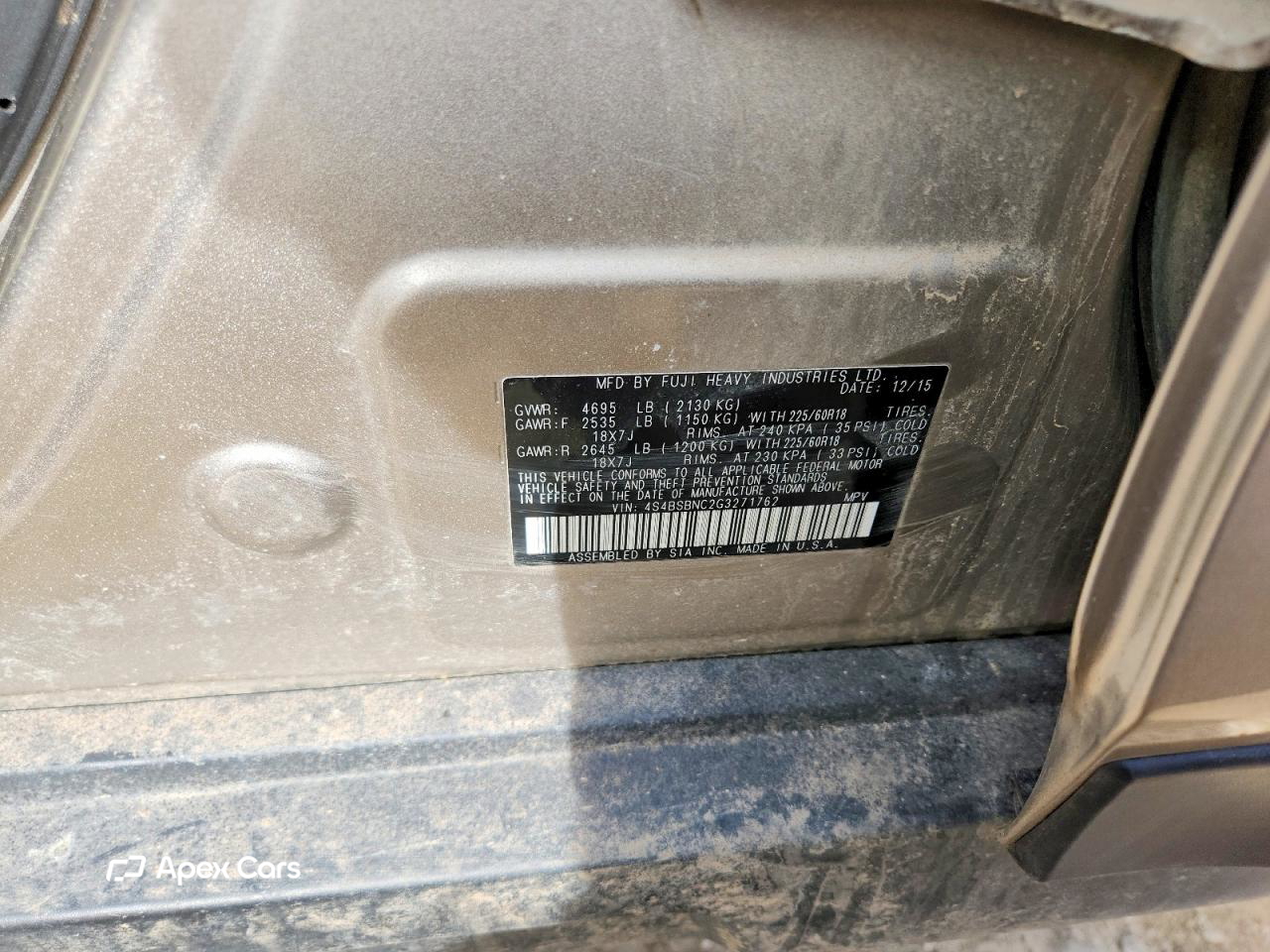 Subaru Outback 2016