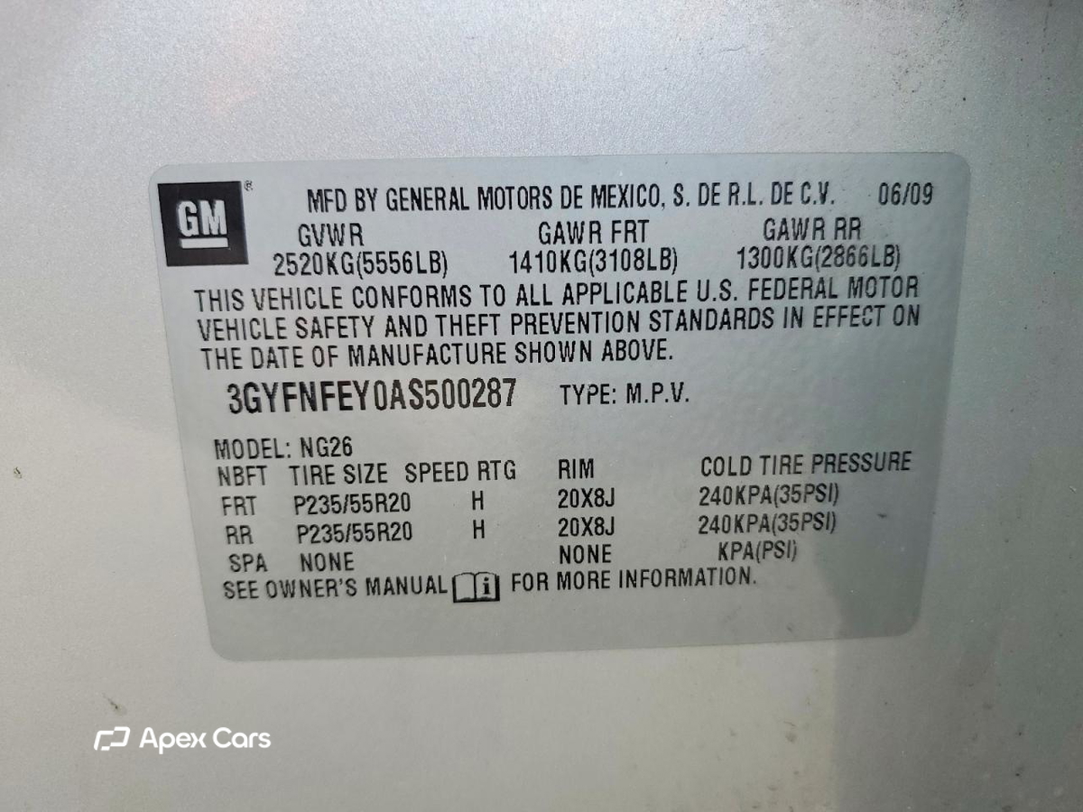Cadillac SRX 2010