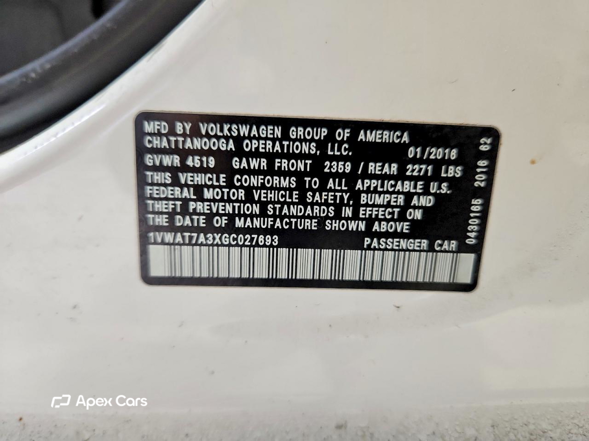 Volkswagen Passat 2016