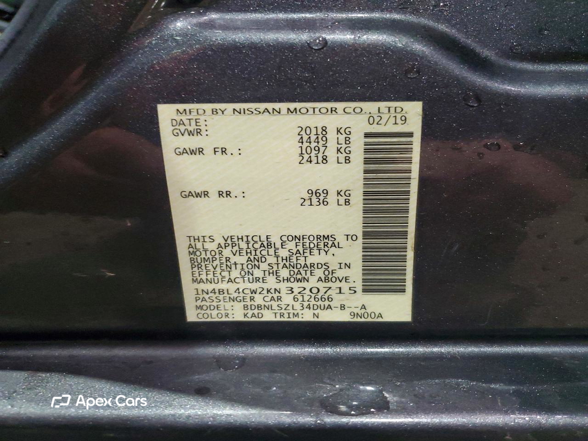 Nissan Altima 2019