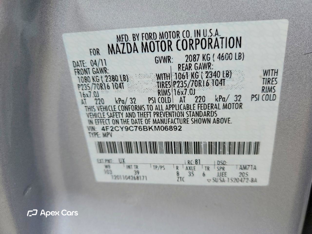 Mazda Tribute 2011