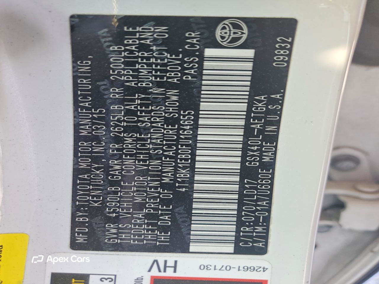 Toyota Avalon 2015