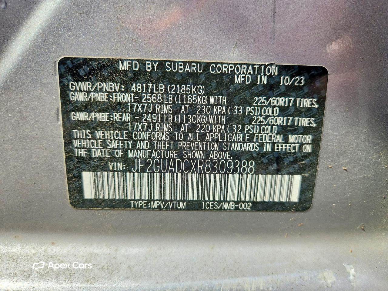 Subaru XV 2024
