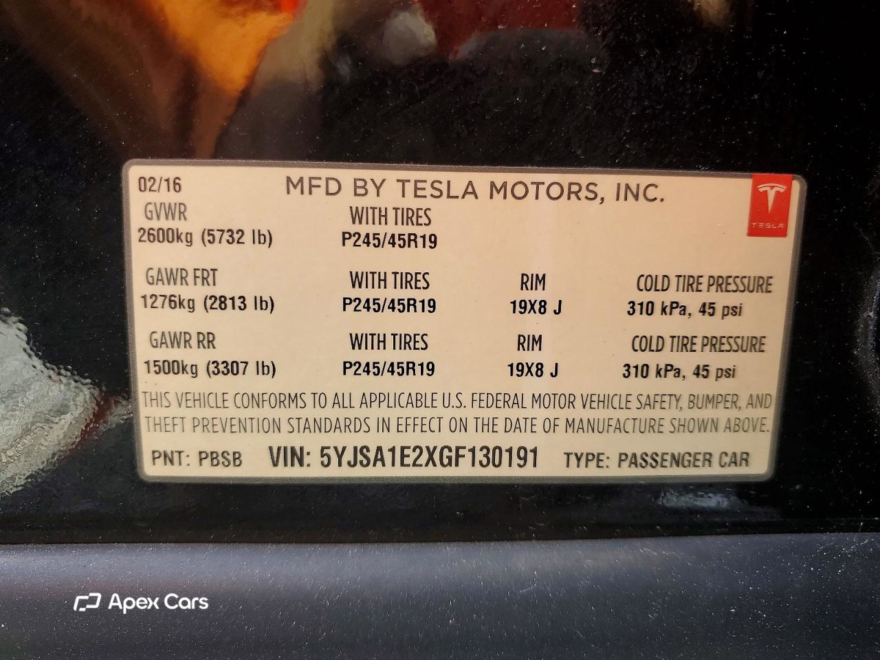 Tesla Model S 2016