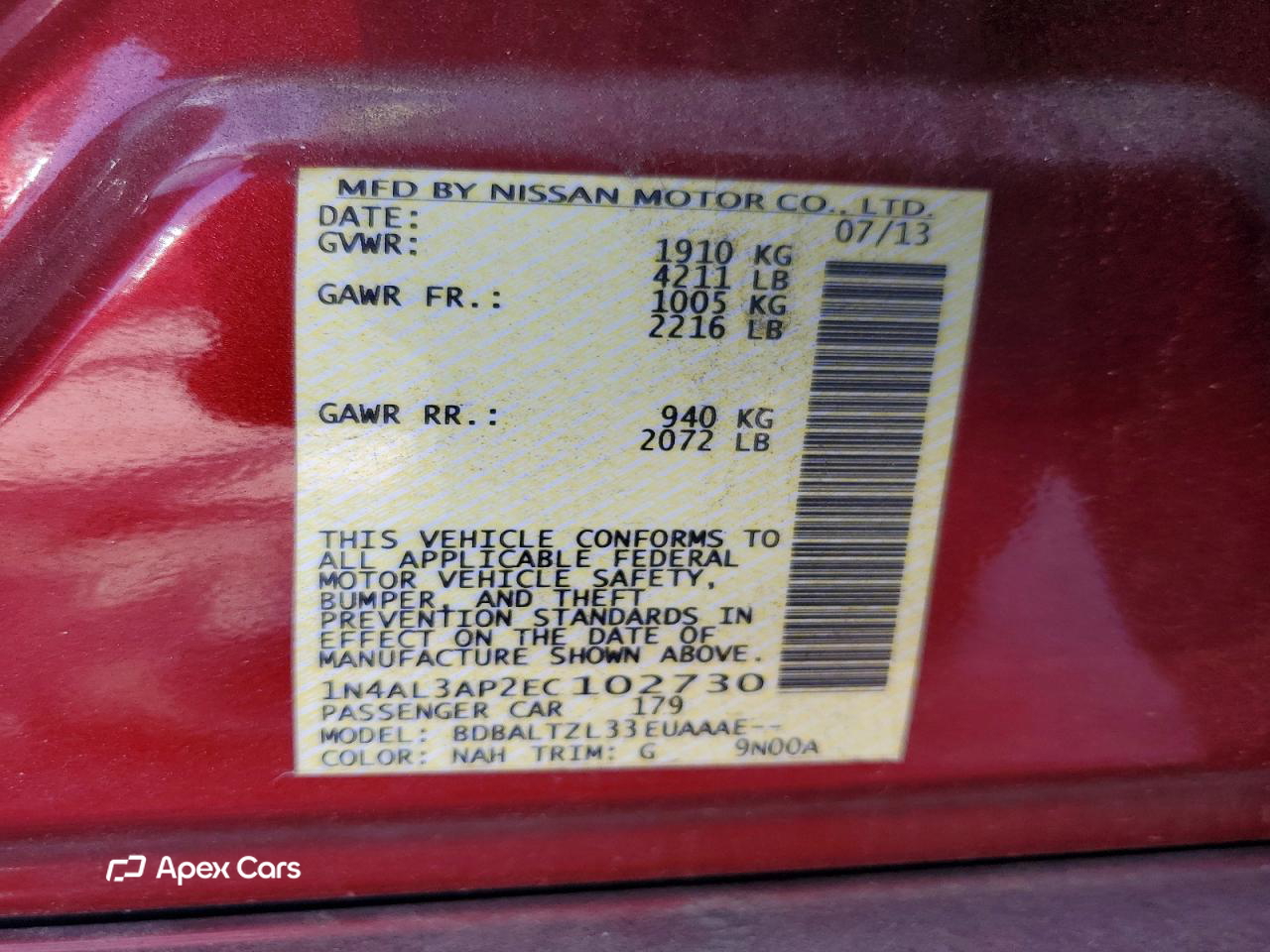 Nissan Altima 2014