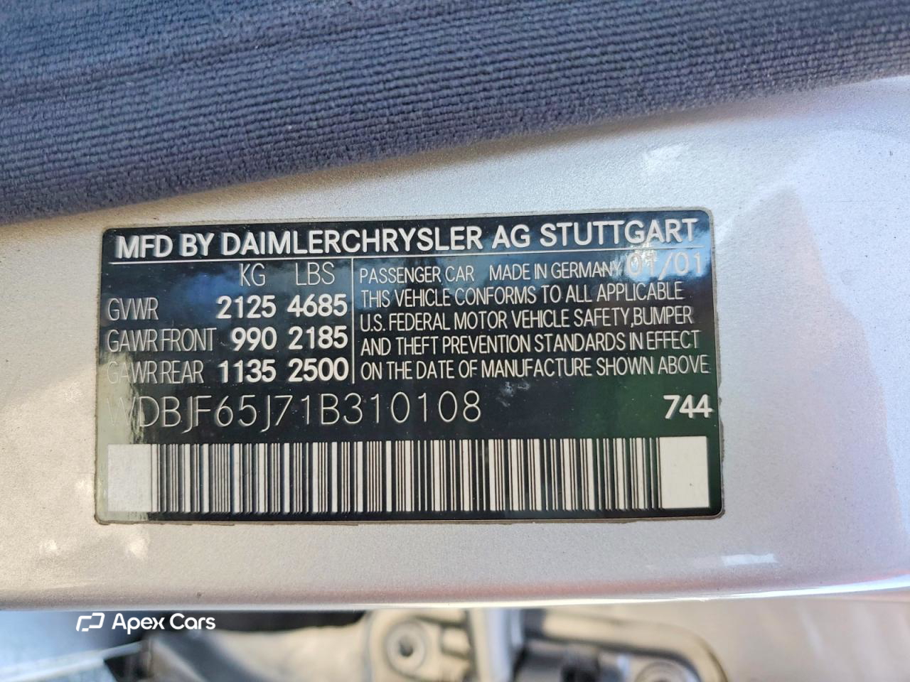 Mercedes-Benz E-klasse 2001