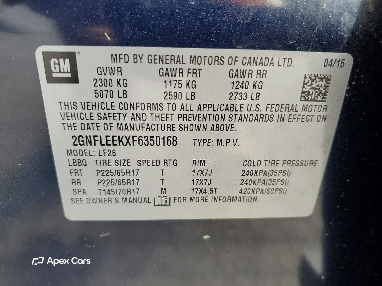 Chevrolet Equinox 2015