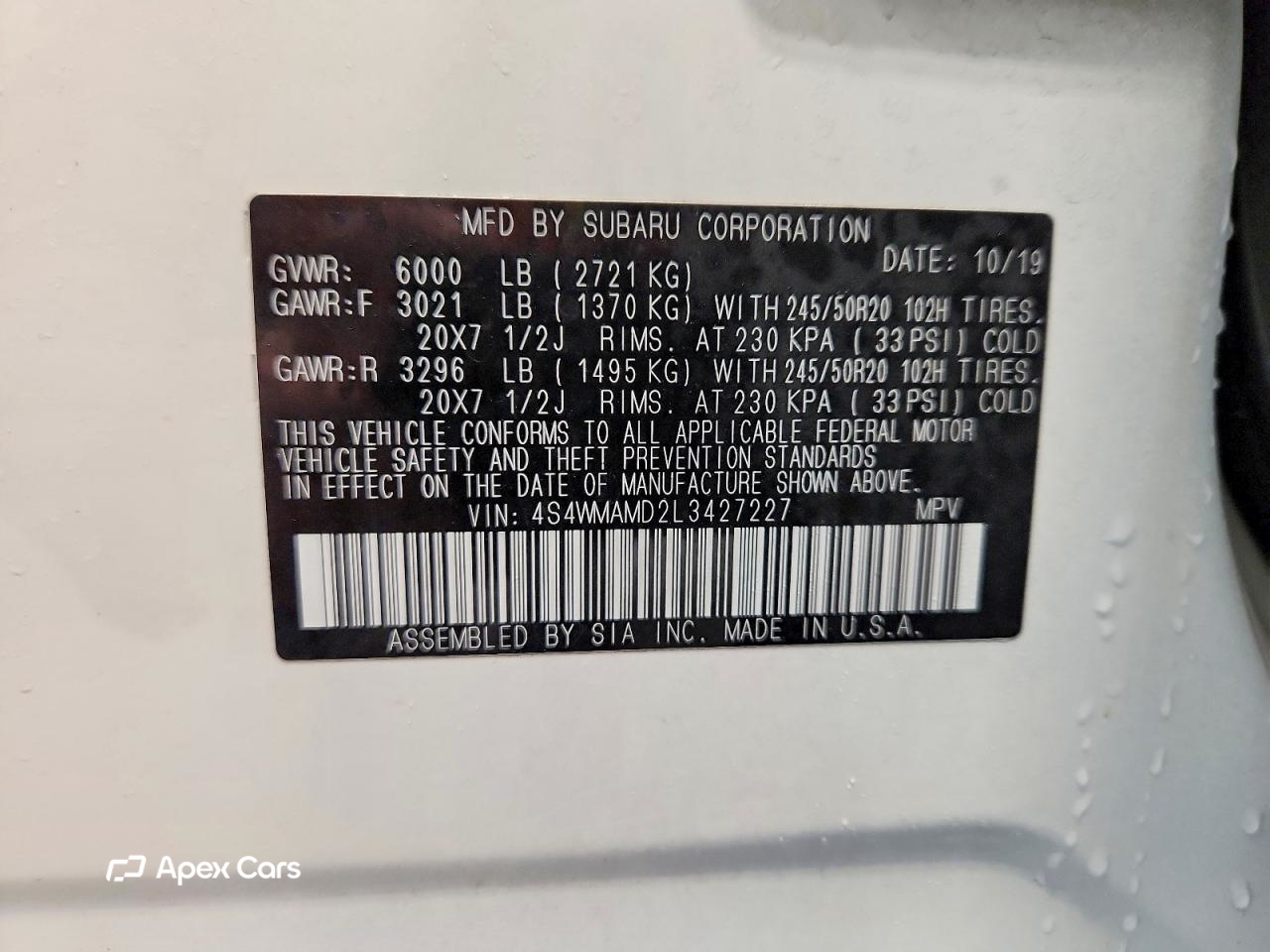 Subaru Ascent 2020