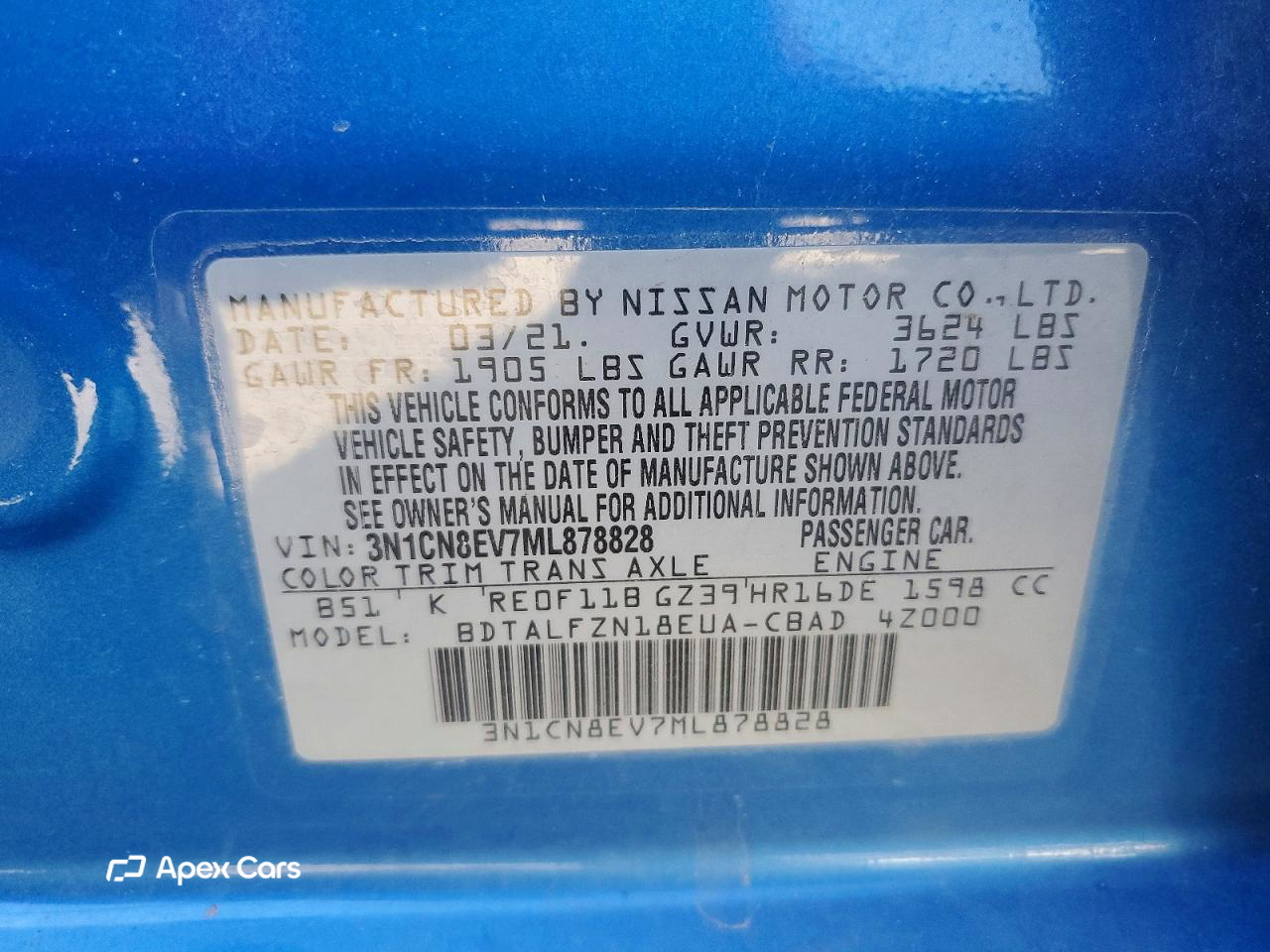 Nissan Versa 2021
