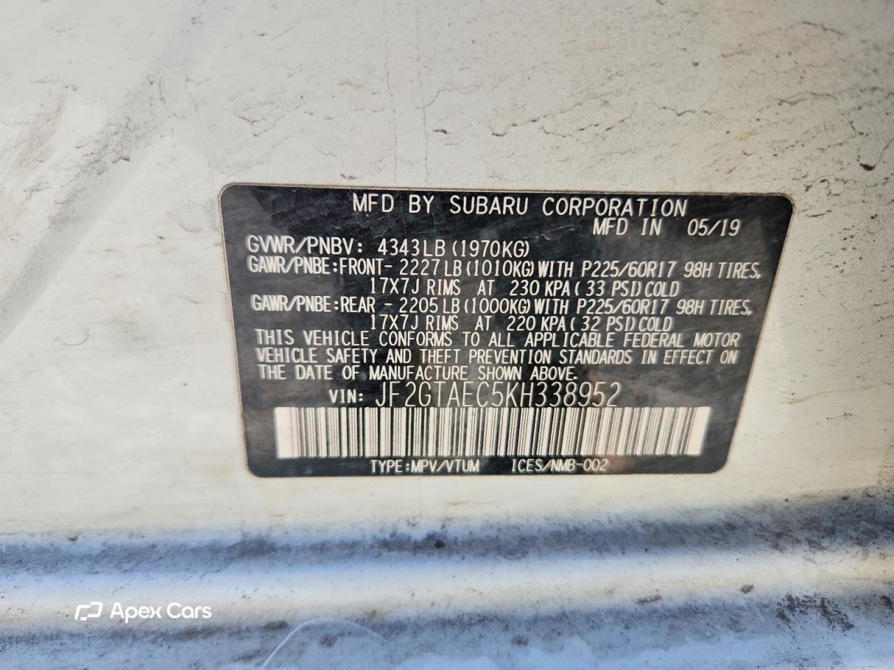 Subaru XV 2019